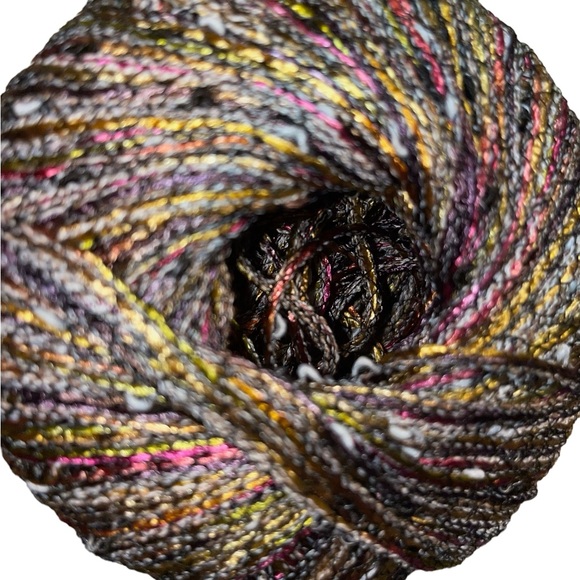 Tahki S. Charles Cosmos Metallic Worsted Viscose Blend Yarn 1153 Silver Multi - Picture 3 of 7
